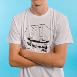 Feel free to fail férfi  / uniszex biopamut póló