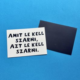 Amit le kell szarni. azt le kell szarni hűtőmágnes