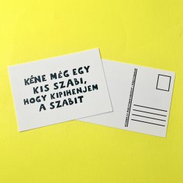 Kéne még egy kis szabi képeslap